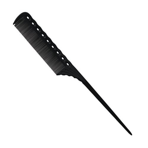 [Y.S.PARK] 꼬리빗(Super Tint Comb) YS-115 카본 블랙(Carbon Black) 215mm