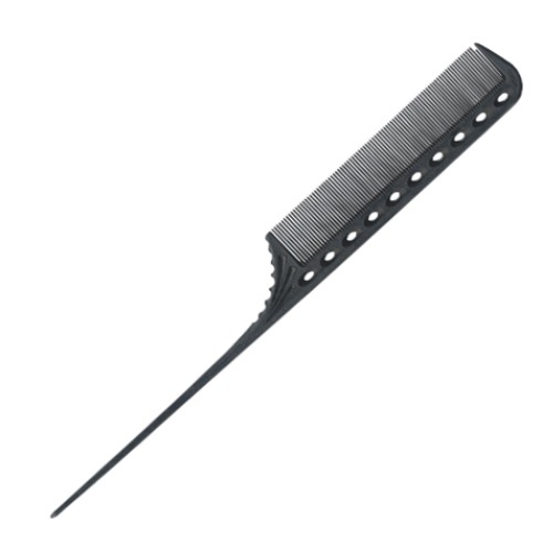 [Y.S.PARK] 꼬리빗 (Tail Combs) 와인딩 빗 YS-111 카본 블랙(Carbon Black) 220mm