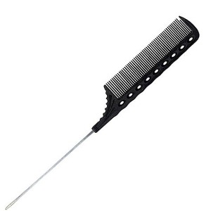 [Y.S.PARK] 철 꼬리빗 (Tail Combs) 와인딩 빗 YS-108 카본 블랙(Carbon Black) 223mm